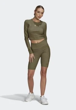 Adidas Originals Long Sleeved Top - Khaki -Adidas Shop 9103bb132a734549bf84afdc2a4f1d5c