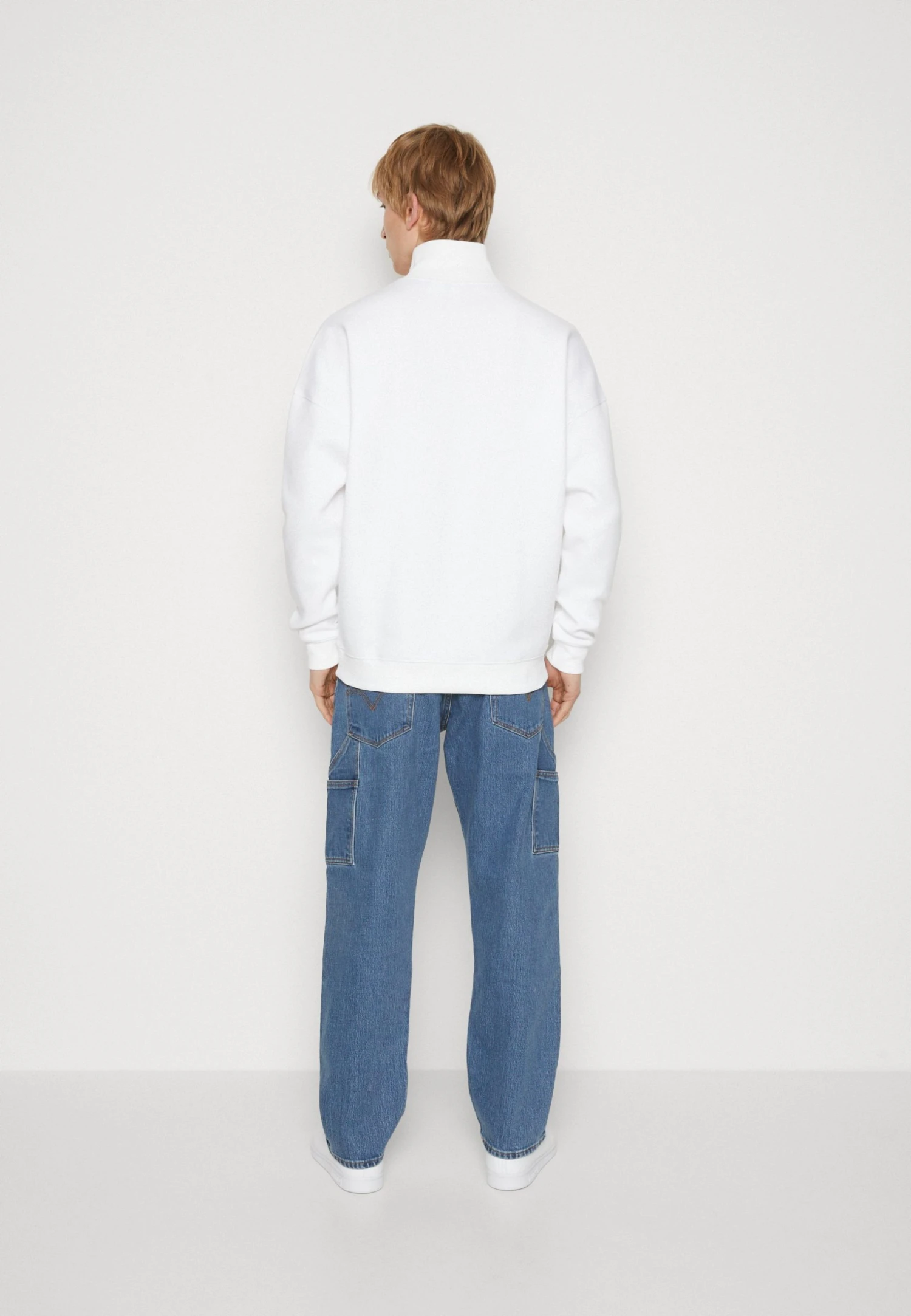 Adidas Sportswear Sweatshirt - White/Black 5 Adidas Sportswear Sweatshirt - White/Black - Image 3