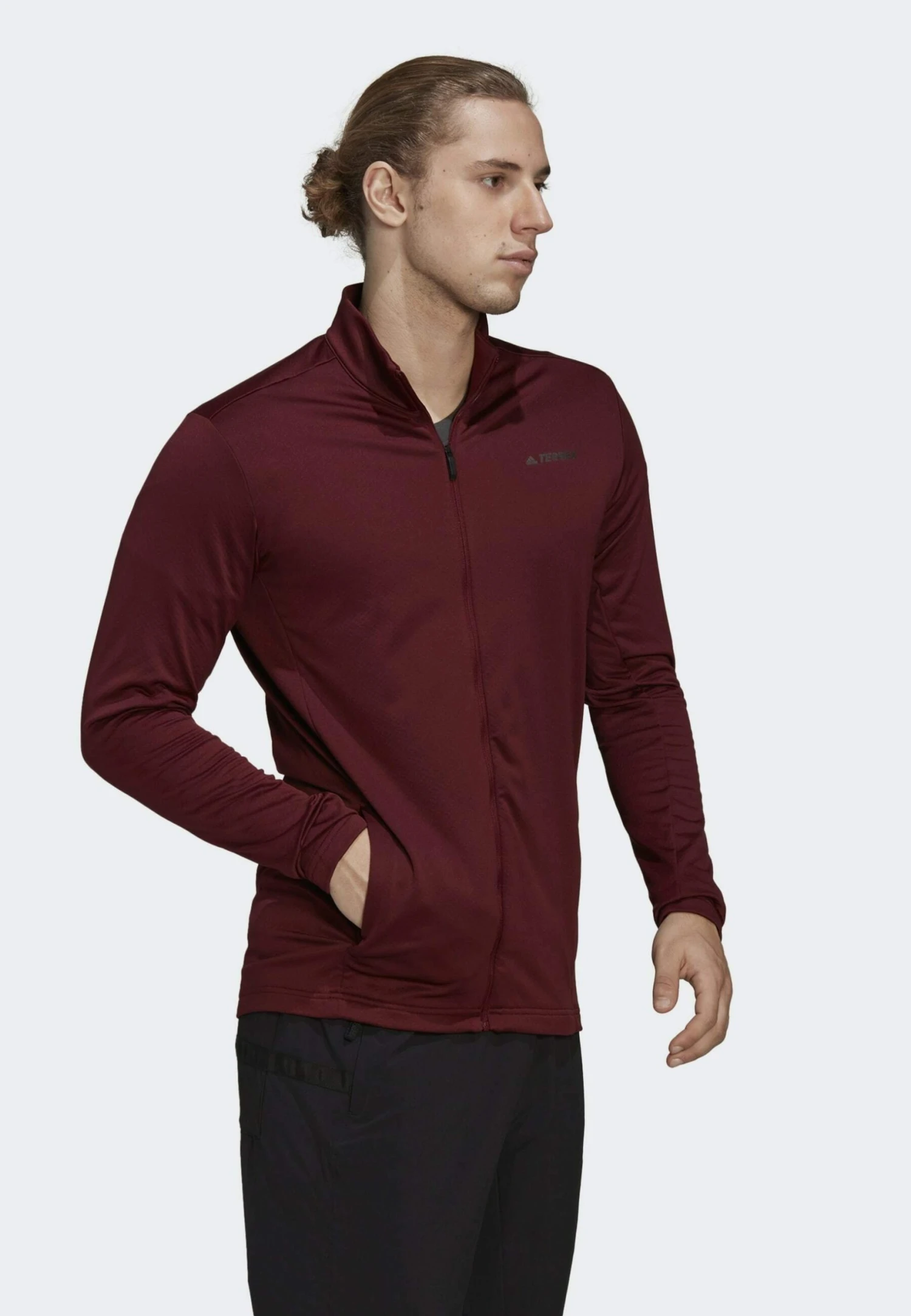 ADIDAS PERFORMANCE Mt Full - Zip-Up Sweatshirt - Burgundy 8 ADIDAS PERFORMANCE Mt Full - Zip-Up Sweatshirt - Burgundy - Image 6