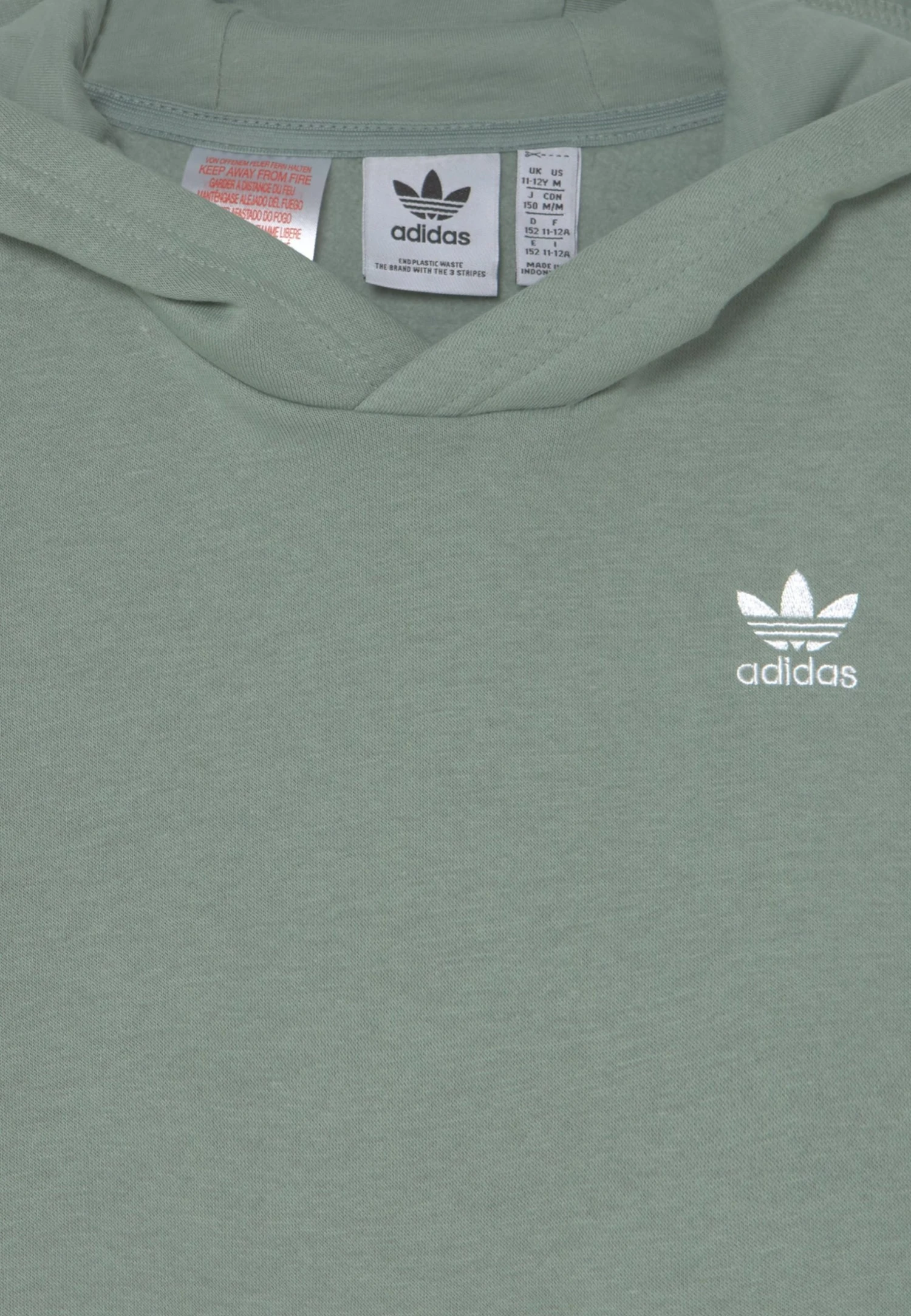 Adidas Originals Junior - Hoodie - Silver Green 5 Adidas Originals Junior - Hoodie - Silver Green - Image 3