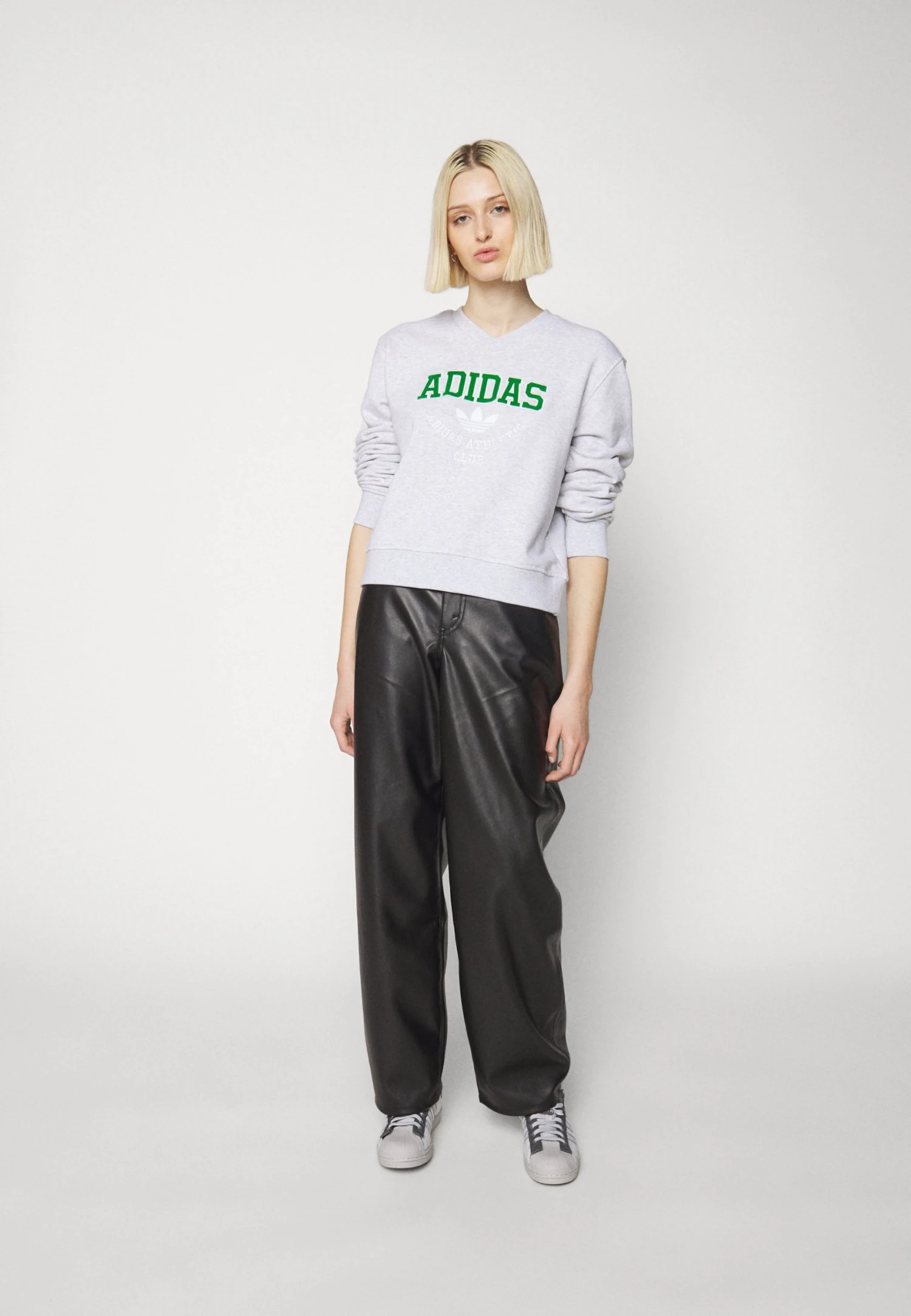 Adidas Originals Crew - Sweatshirt - Light Grey Heather 7 Adidas Originals Crew - Sweatshirt - Light Grey Heather - Image 5