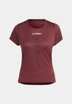 Adidas Sportswear Terrex Agravic Trail Running- Print T-Shirt - Shadow Red -Adidas Shop 944b199a30de4f1db072bc9ed4b6059f