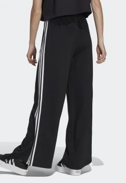 Adidas Originals Relaxed Wide Leg - Tracksuit Bottoms - Black -Adidas Shop 94bc1936a97448f48a4b861304fea609