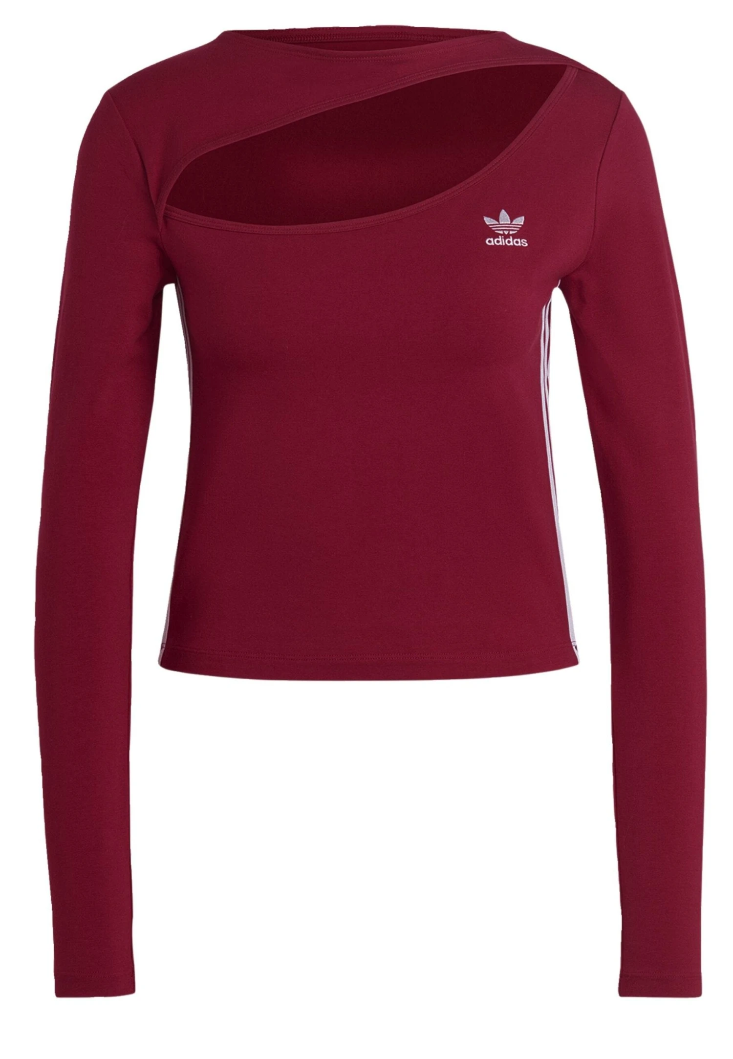 Adidas Originals Cut Out - Long Sleeved Top - Legacy Burgundy 5 Adidas Originals Cut Out - Long Sleeved Top - Legacy Burgundy - Image 3