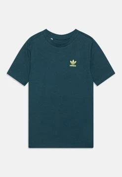 Adidas Originals Tee Junior Unisex - Basic T-Shirt - Arctic Night/Pulse Yellow -Adidas Shop 974b96544ef64e4fae8c23c7a8a629e2