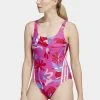 Adidas Sportswear Floral 3Stripes- Swimsuit - Lucid FuchsiaQuartz 1 Adidas Sportswear Floral 3Stripes- Swimsuit - Lucid FuchsiaQuartz -Adidas Shop 97737714355a415593b89ea6619fbda9