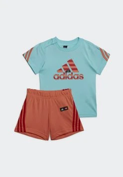Adidas Sportswear Classic Legotee- Shorts - Clear Aqua Semi Coral -Adidas Shop 9a5de0848e3a4bd79483e328f7cb7384