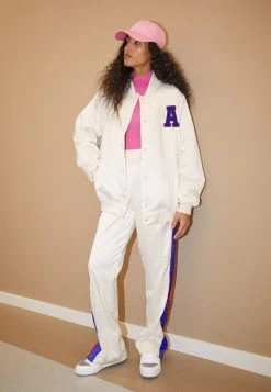 Adidas Originals Varsity Jacket - Bomber Jacket - White -Adidas Shop 9b8e6b225f2c4466ac13badca7878545