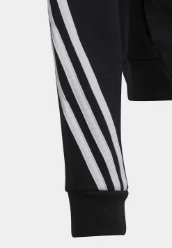 Adidas Sportswear Stripes Full Zip Hoodie - Zip-Up Sweatshirt - Black White -Adidas Shop 9bb3c31c0f84458aab729493e748007f