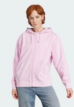Adidas Originals Essentials Full Boyfriend Hoodie - Zip-Up Sweatshirt - Orchid Fusion
