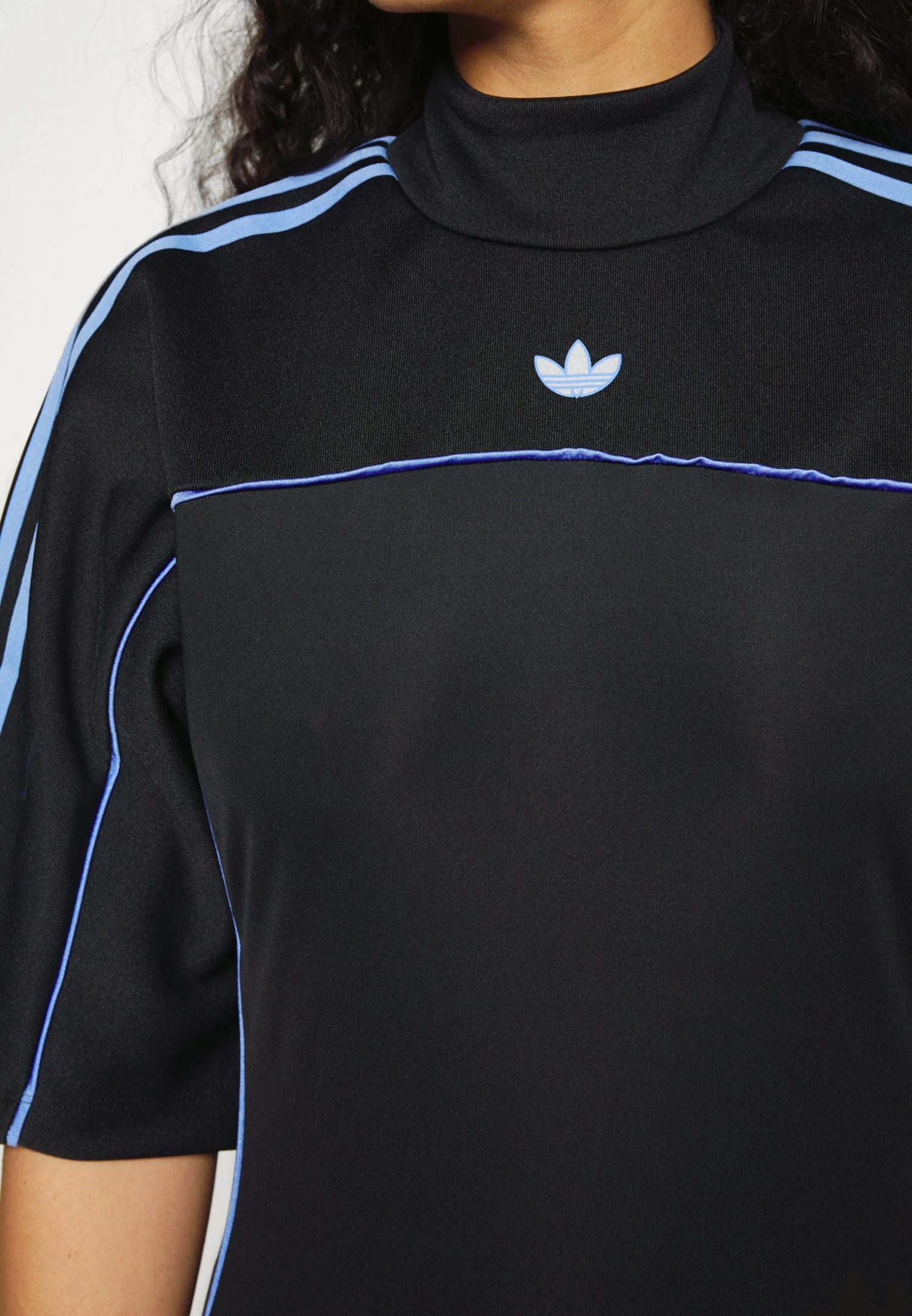 Adidas Originals Cutline Fitted Dress - Jersey Dress - Black 8 Adidas Originals Cutline Fitted Dress - Jersey Dress - Black - Image 6