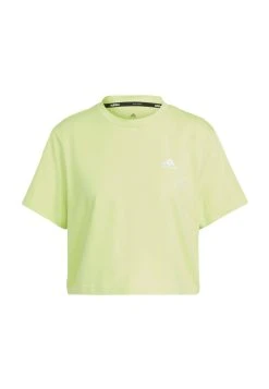 Adidas Sportswear Scribble Embroidery Crop - Print T-Shirt - Pulse Lime Black -Adidas Shop 9d8a826c81024b19be535e79fb96632d