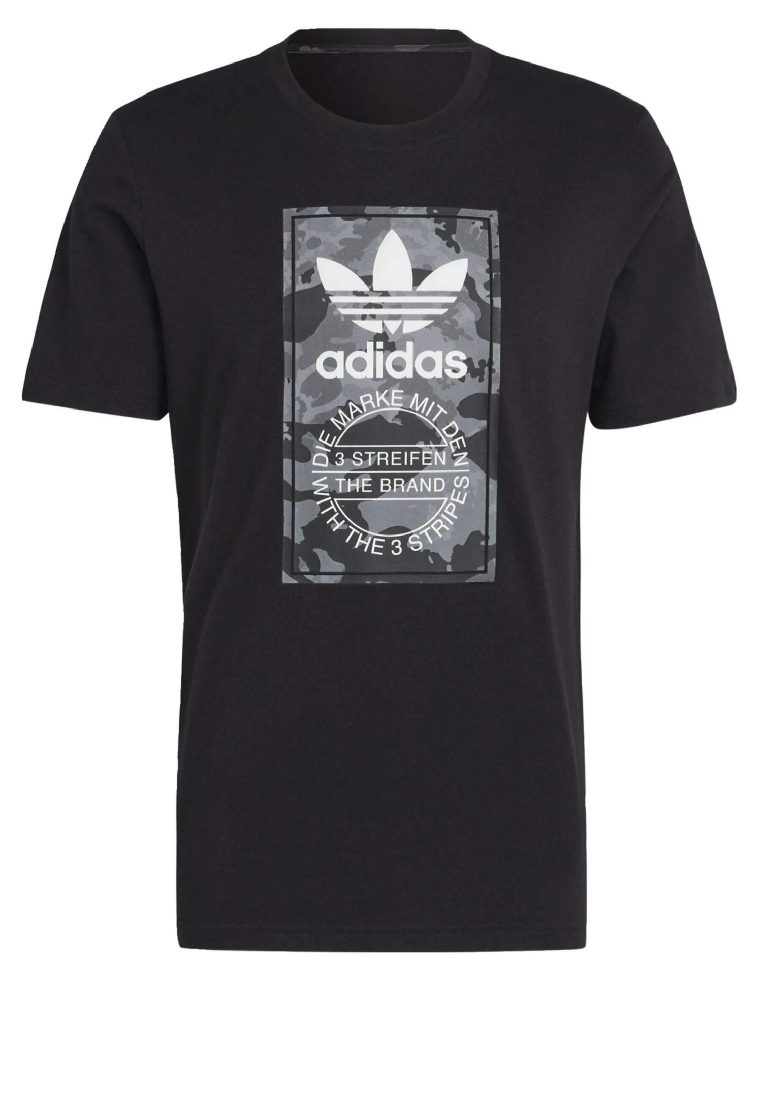 Adidas Originals Graphics Camo Tongue Label- Print T-Shirt - Black 8 Adidas Originals Graphics Camo Tongue Label- Print T-Shirt - Black - Image 6
