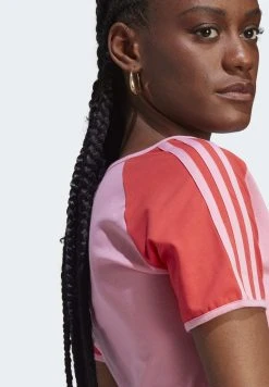 Adidas Originals Short - Print T-Shirt - Semi Pink Glow/Real Coral -Adidas Shop 9e2410279cbd4aedaaf1397490ec45d5