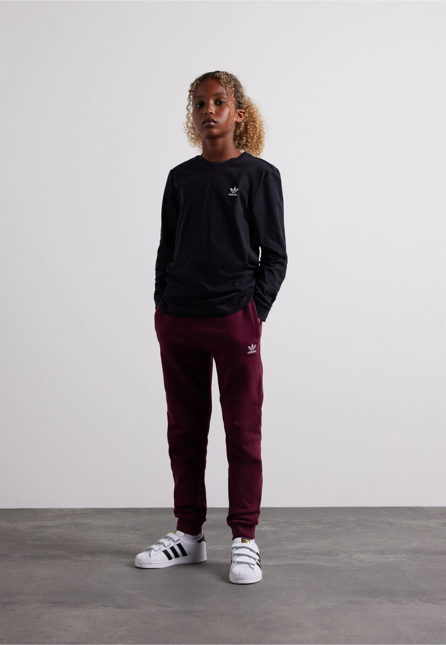 Adidas Originals Tee Junior Unisex - Long Sleeved Top - Black/White 4 Adidas Originals Tee Junior Unisex - Long Sleeved Top - Black/White - Image 2