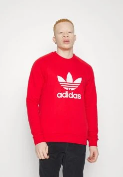 Adidas Originals Trefoil Crew - Sweatshirt - Better Scarlet -Adidas Shop 9f9f5c63fb904816a1b866de77b6bab1