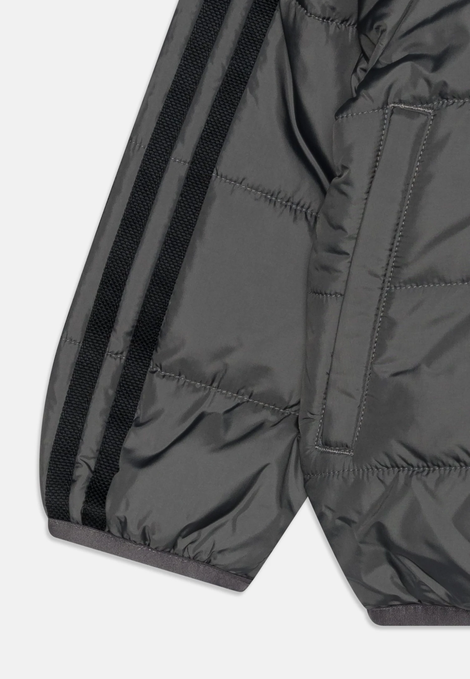 Adidas Originals Padded Kids Unisex - Winter Jacket - Grey Five 6 Adidas Originals Padded Kids Unisex - Winter Jacket - Grey Five - Image 4