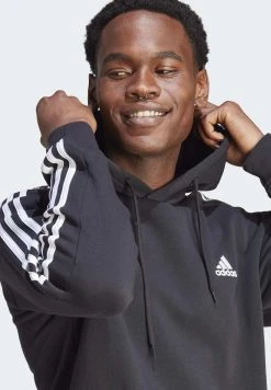 Adidas Sportswear Essentials3-Stripes - Hoodie - Black -Adidas Shop 9febc3ab1bf64485b36ea973a30d91e3
