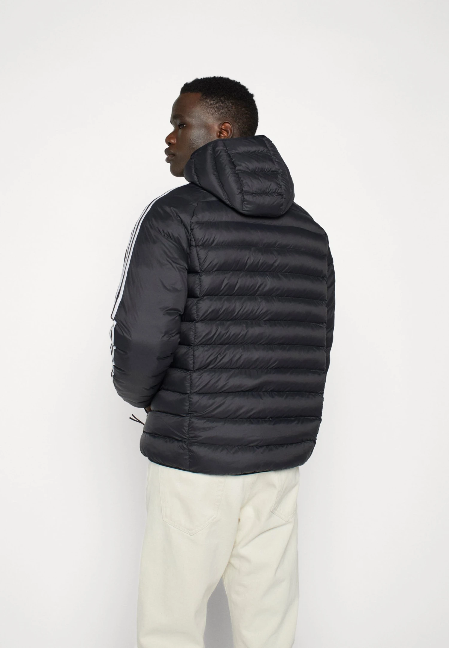 Adidas Originals Pad Hooded Puff - Winter Jacket - Black/White 6 Adidas Originals Pad Hooded Puff - Winter Jacket - Black/White - Image 4