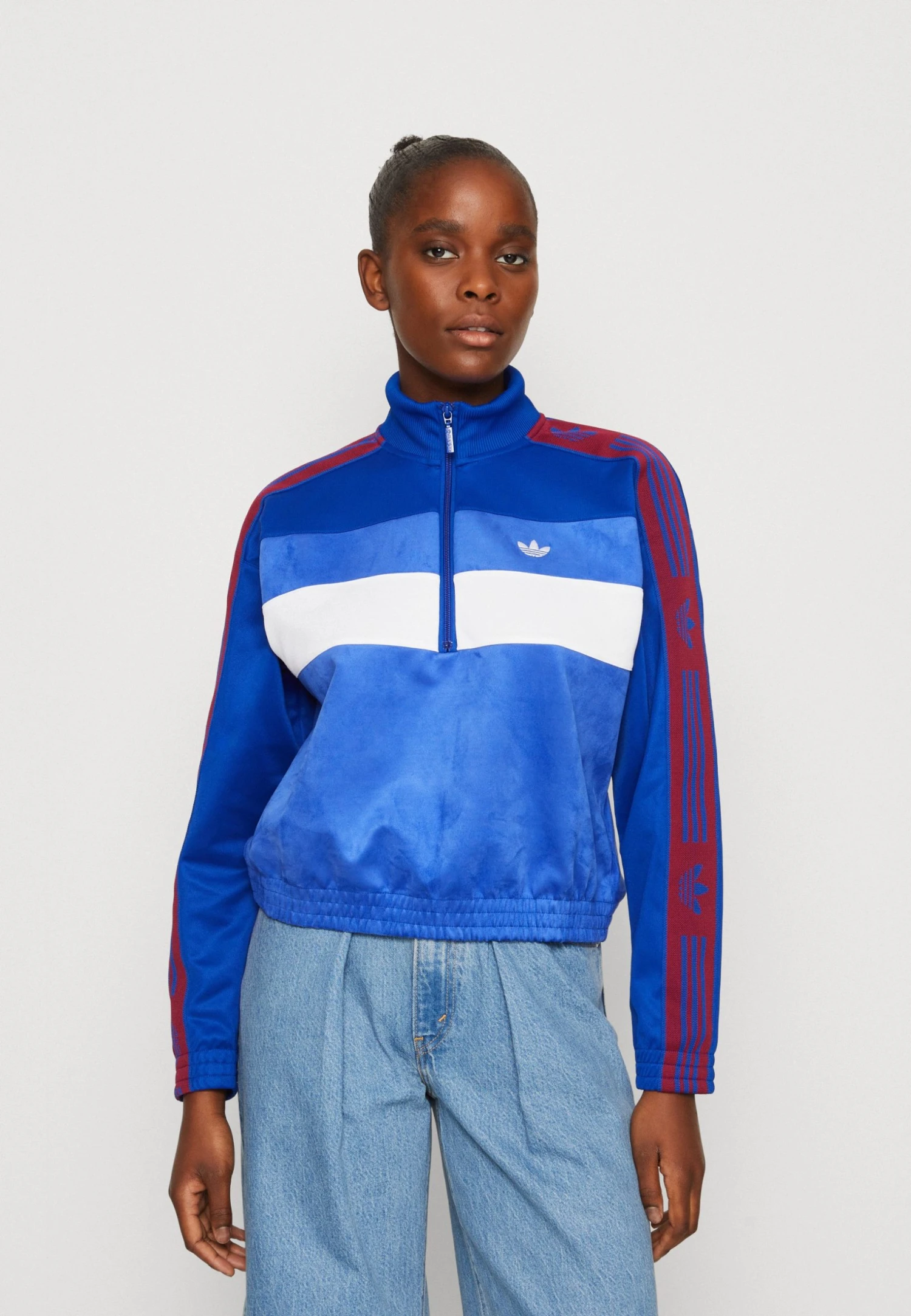 Adidas Originals Half Zip - Sweatshirt - Team Royal Blue/Team Royal Blue 3 Adidas Originals Half Zip - Sweatshirt - Team Royal Blue/Team Royal Blue