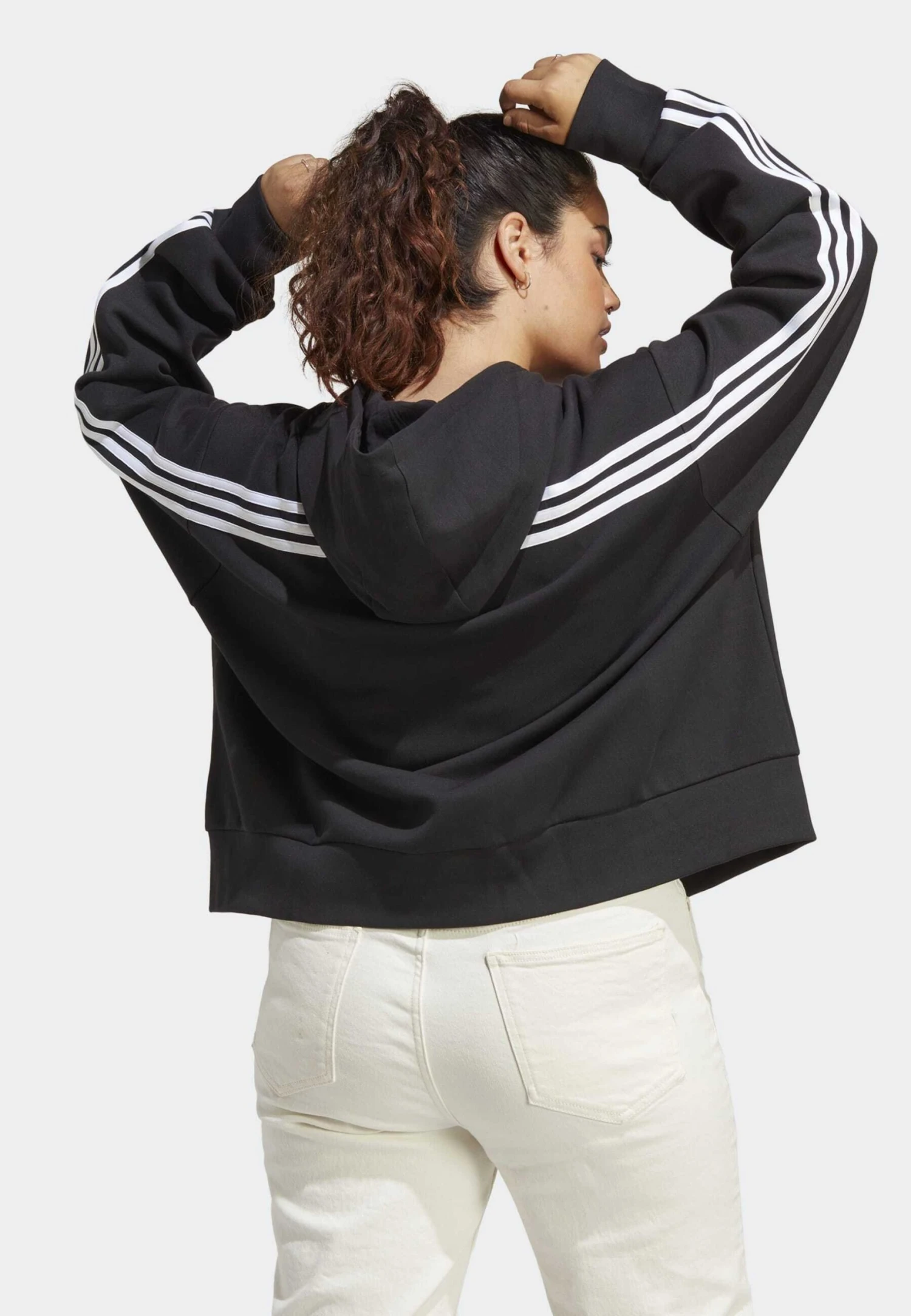 Adidas Sportswear Future Icons- Zip-Up Sweatshirt - Black 4 Adidas Sportswear Future Icons- Zip-Up Sweatshirt - Black - Image 2