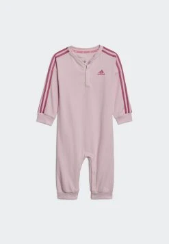 Adidas Sportswear Essentials Stripes - Jumpsuit - Clear Pink/Preloved Fuchsia -Adidas Shop a27a5f96d9db41ddb45a1f65bd761f8f