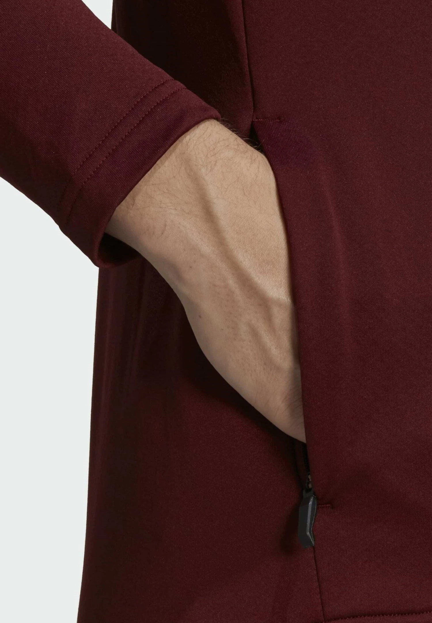 ADIDAS PERFORMANCE Mt Full - Zip-Up Sweatshirt - Burgundy 6 ADIDAS PERFORMANCE Mt Full - Zip-Up Sweatshirt - Burgundy - Image 4