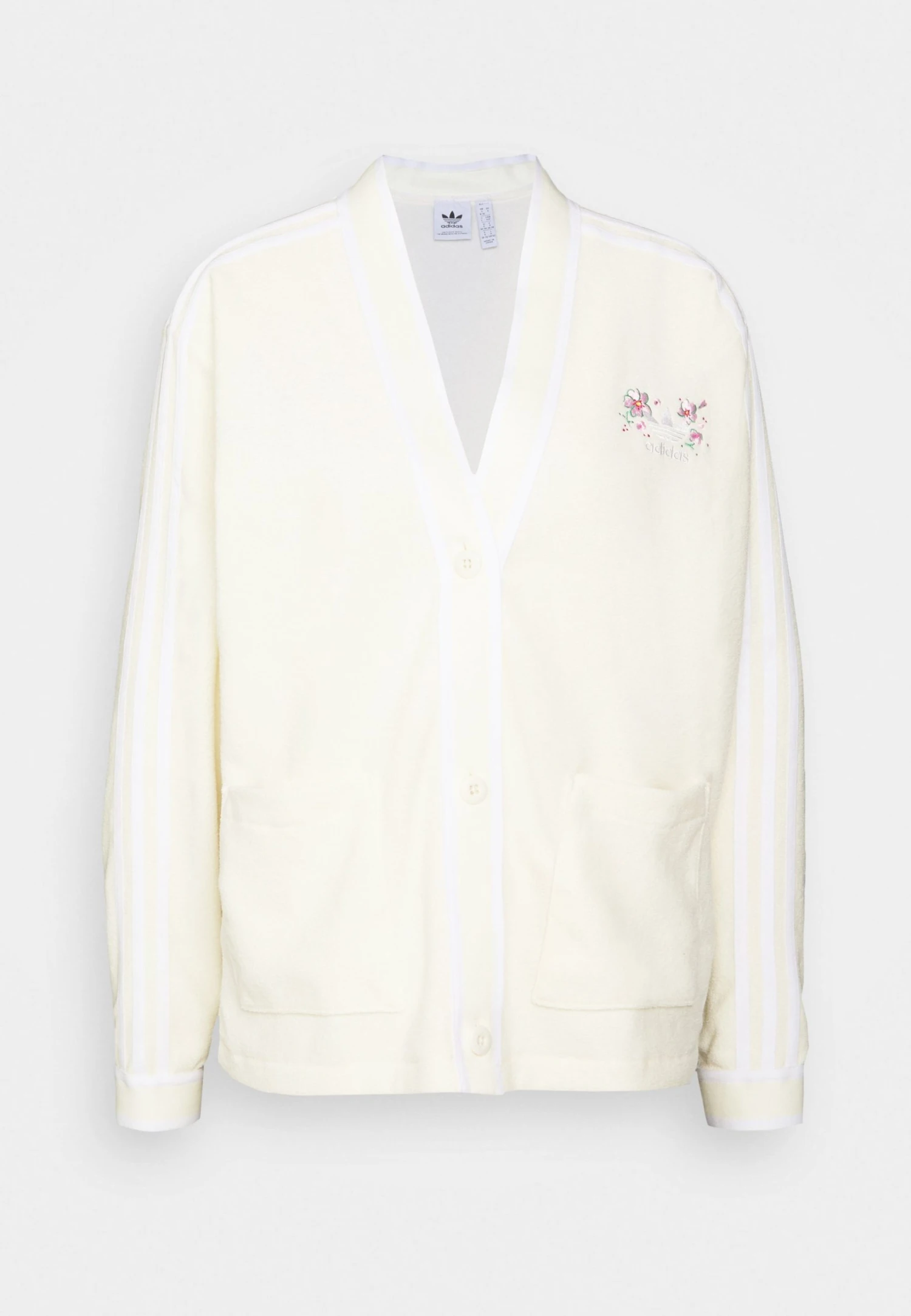 Adidas Originals Cardigan - Zip-Up Sweatshirt - Cream White 8 Adidas Originals Cardigan - Zip-Up Sweatshirt - Cream White - Image 6