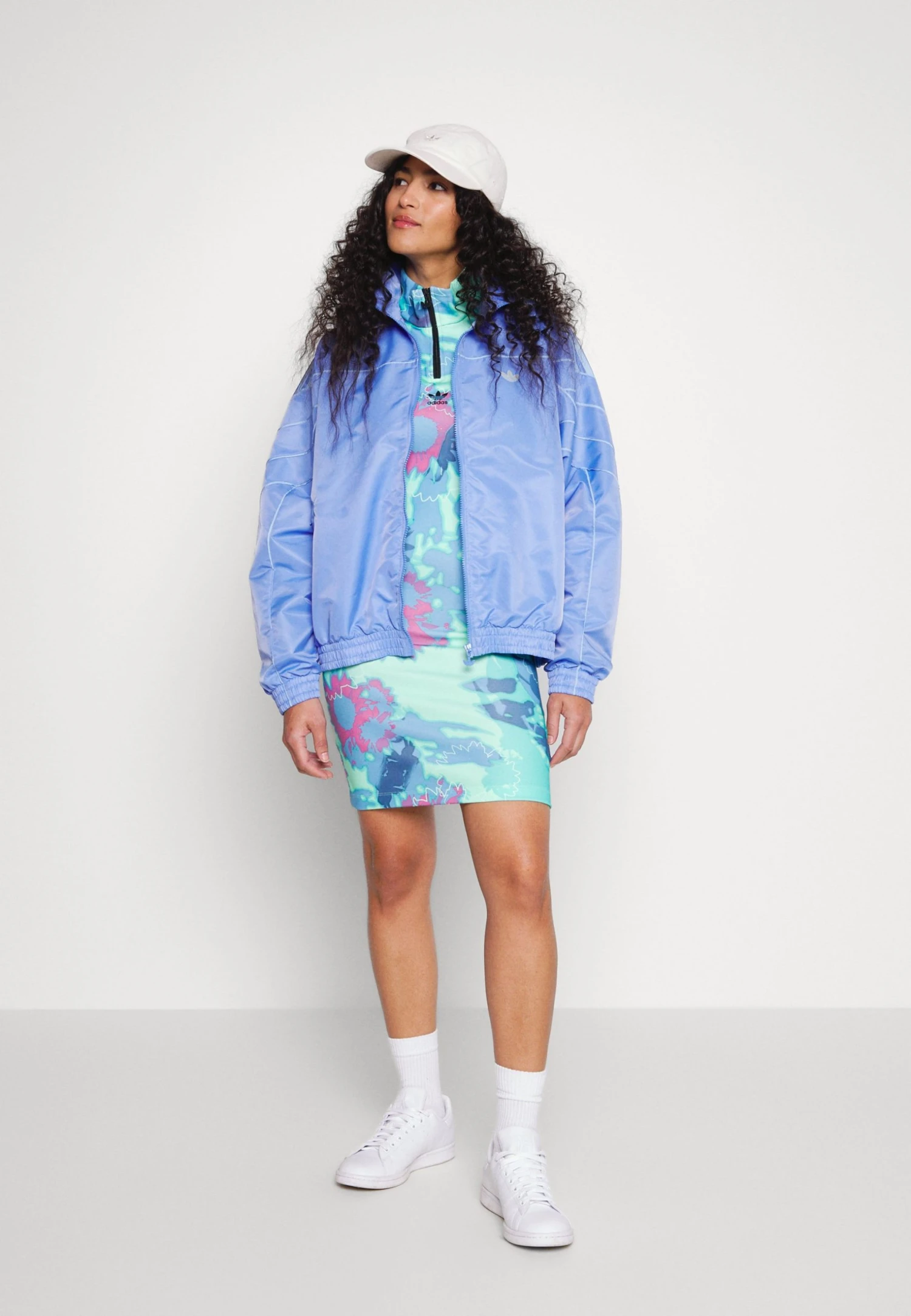 Adidas Originals Archive Cutline- Bomber Jacket - Blue Fusion 7 Adidas Originals Archive Cutline- Bomber Jacket - Blue Fusion - Image 5