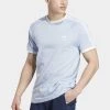 Adidas Originals 3 Stripes Tee Unisex - Print T-Shirt - Blue Dawn