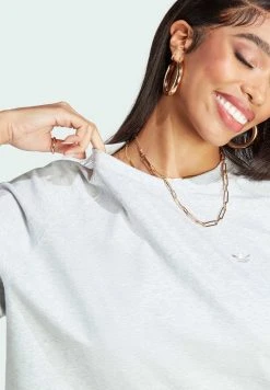 Adidas Originals Premium Essentials- Basic T-Shirt - Light Grey Heather -Adidas Shop a5256787a97640c9be81851c923c4494