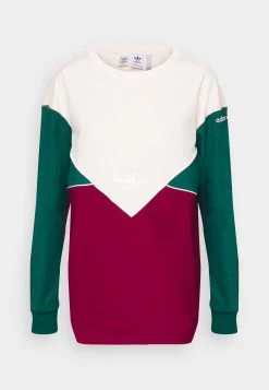 Adidas Originals Long Sleeved Top - White/Collegiate Green/Collegiate Burgundy -Adidas Shop a63bf0c4f10841adb51ed04afa6b5142