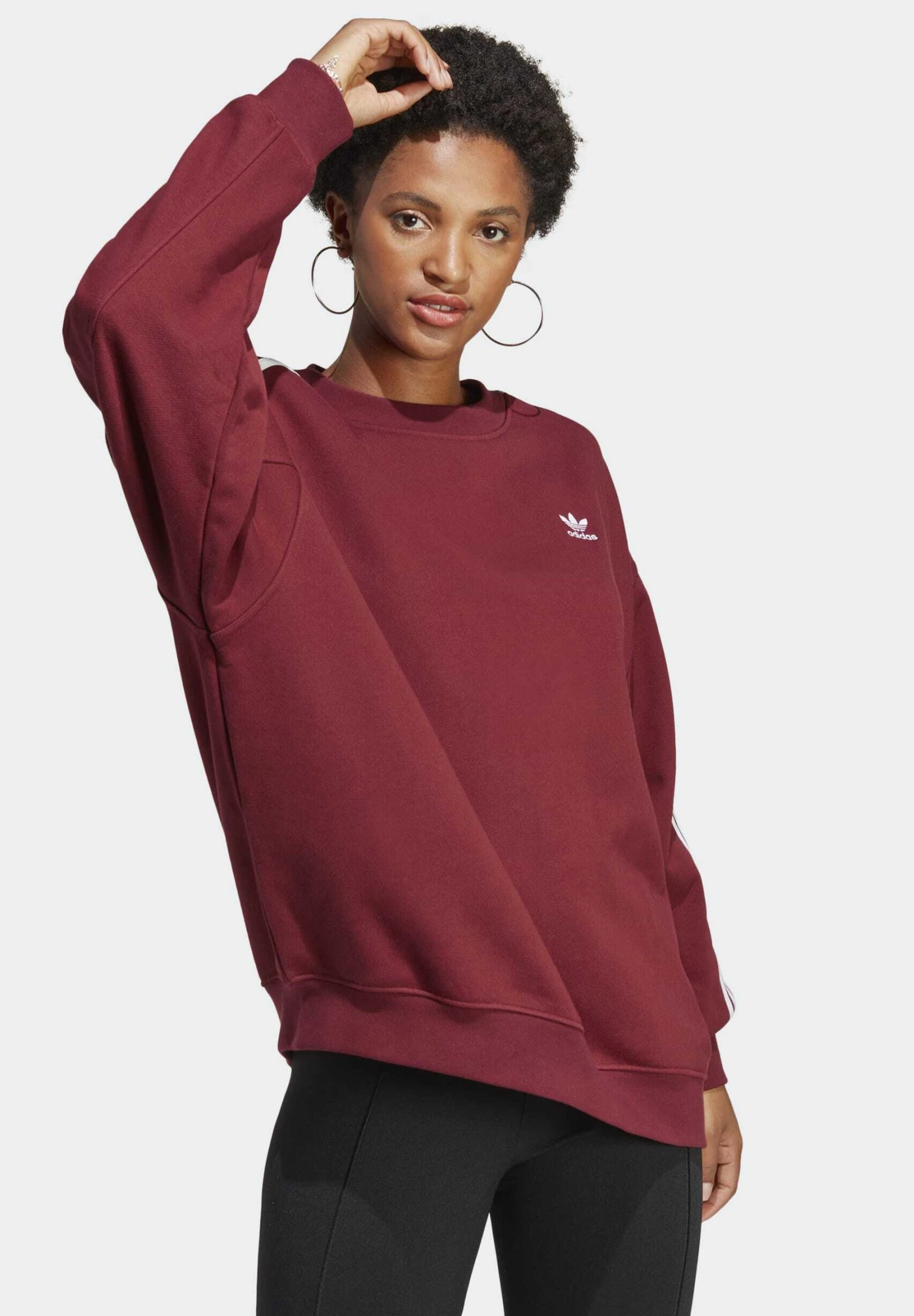 Adidas Originals Oversized - Sweatshirt - Shadow Red 3 Adidas Originals Oversized - Sweatshirt - Shadow Red