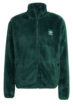 Adidas Originals EssTt Fluffy - Fleece Jacket - Dark Green -Adidas Shop a7d108d252f74a7a8f94bd3a7ef0335b