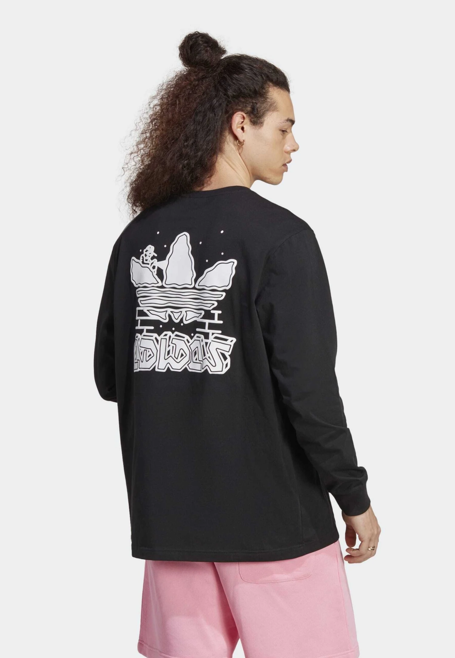 Adidas Originals Hack The Elite Graphic - Long Sleeved Top - Black 3 Adidas Originals Hack The Elite Graphic - Long Sleeved Top - Black