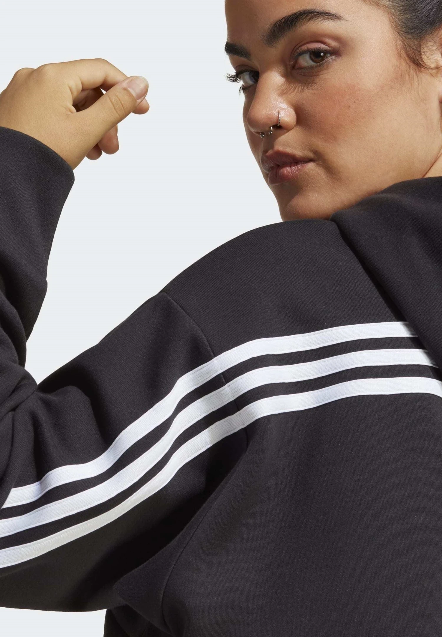 Adidas Sportswear Future Icons- Zip-Up Sweatshirt - Black 5 Adidas Sportswear Future Icons- Zip-Up Sweatshirt - Black - Image 3