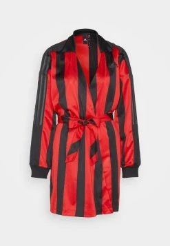 Adidas Sportswear Jacquard Dress - Jersey Dress - Black/Better Scarlet -Adidas Shop aa7d7ef354814a3893d64b4d9eabb886