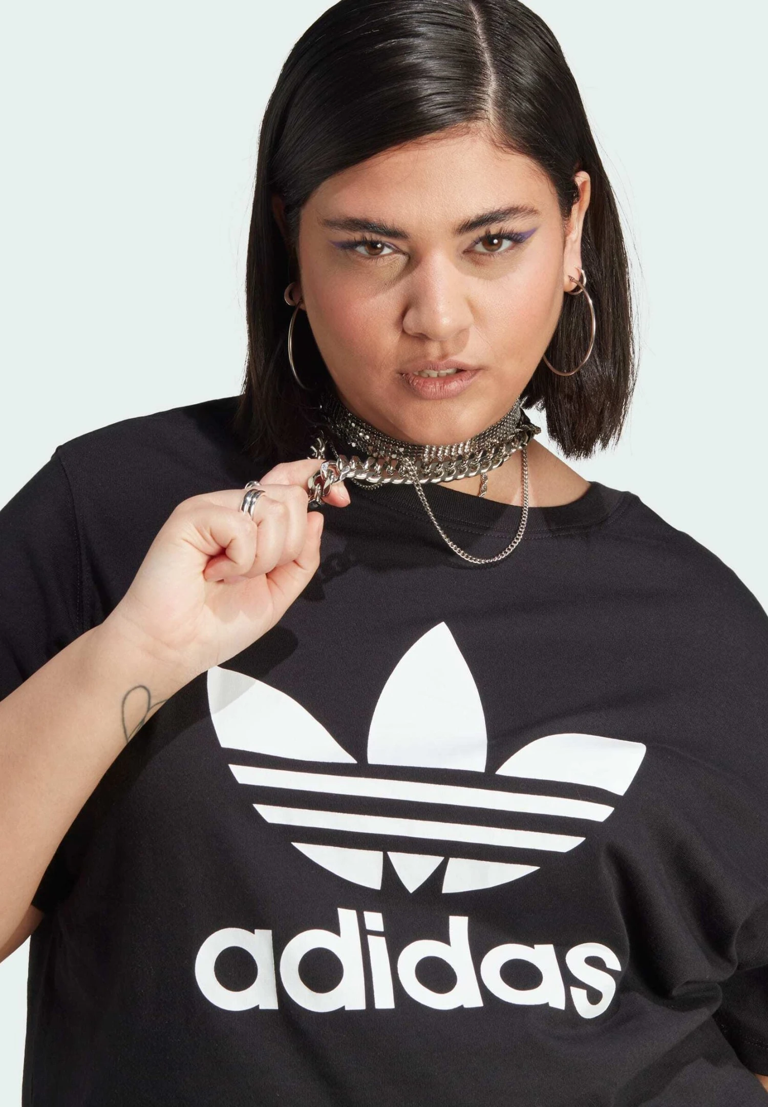 Adidas Originals Trefoil - Print T-Shirt - Black 5 Adidas Originals Trefoil - Print T-Shirt - Black - Image 3