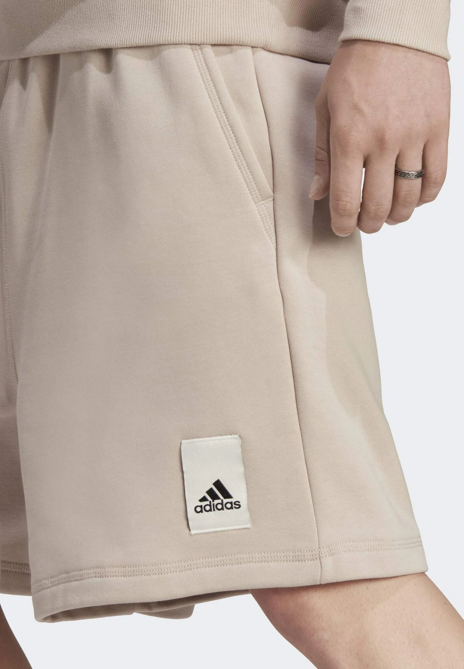 Adidas Sportswear Lounge- Shorts - Taupe 5 Adidas Sportswear Lounge- Shorts - Taupe - Image 3
