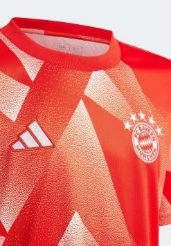 ADIDAS PERFORMANCE Fc Bayern Pre-Match Juniors - Print T-Shirt - Red White -Adidas Shop b0315727657640ca9576ed196a761d40