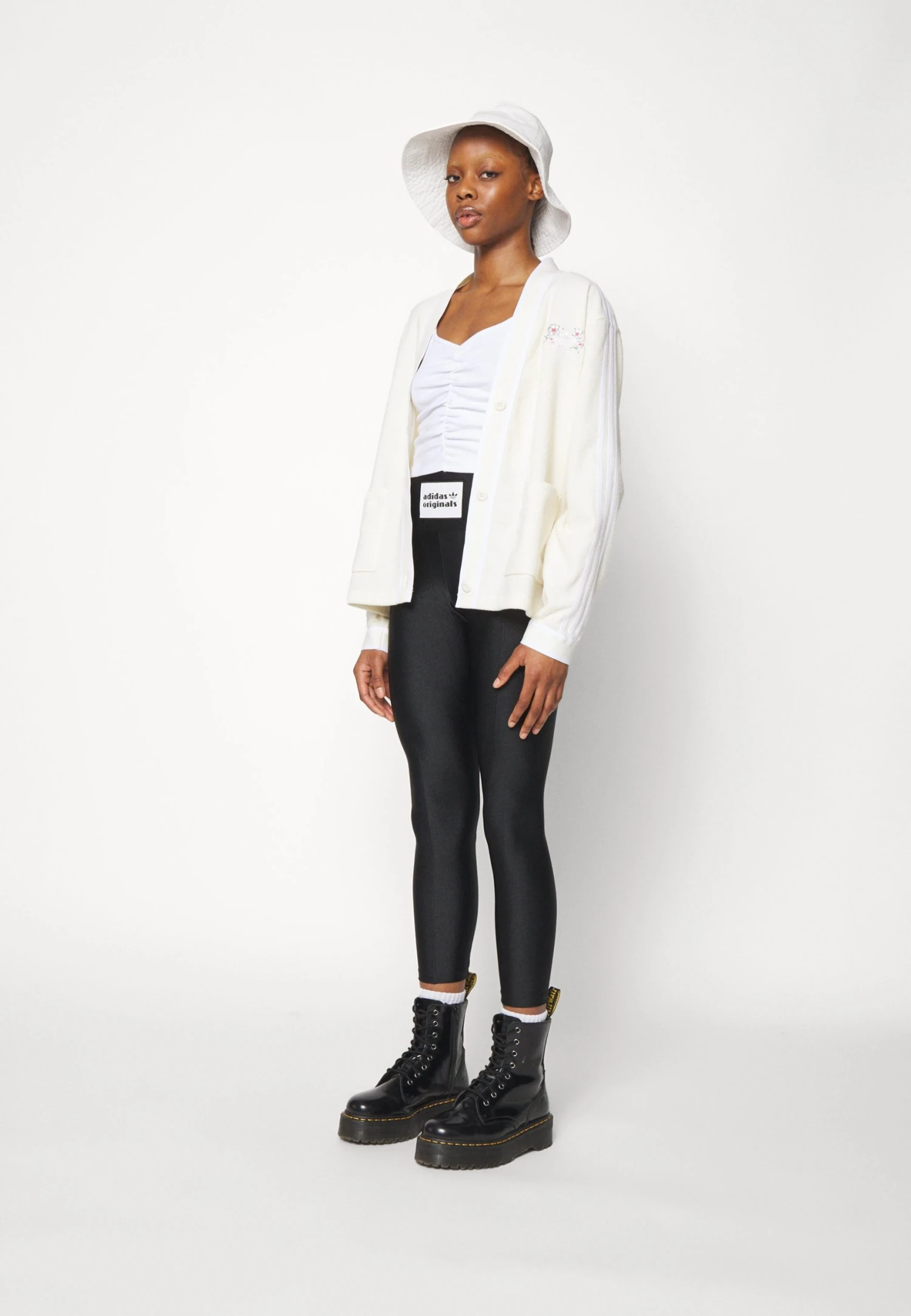 Adidas Originals Cardigan - Zip-Up Sweatshirt - Cream White 7 Adidas Originals Cardigan - Zip-Up Sweatshirt - Cream White - Image 5