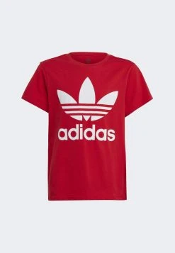 Adidas Originals Trefoil Junior Unisex - Print T-Shirt - Red -Adidas Shop b08d1235310d4608a83b1e76fc0dd216