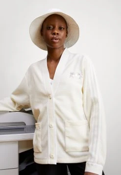 Adidas Originals Cardigan - Zip-Up Sweatshirt - Cream White