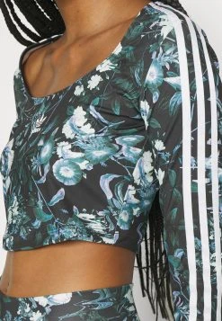Adidas Originals Flower - Long Sleeved Top - Black/Multicolor -Adidas Shop b39b133b648045ec8c2e933f10167e20