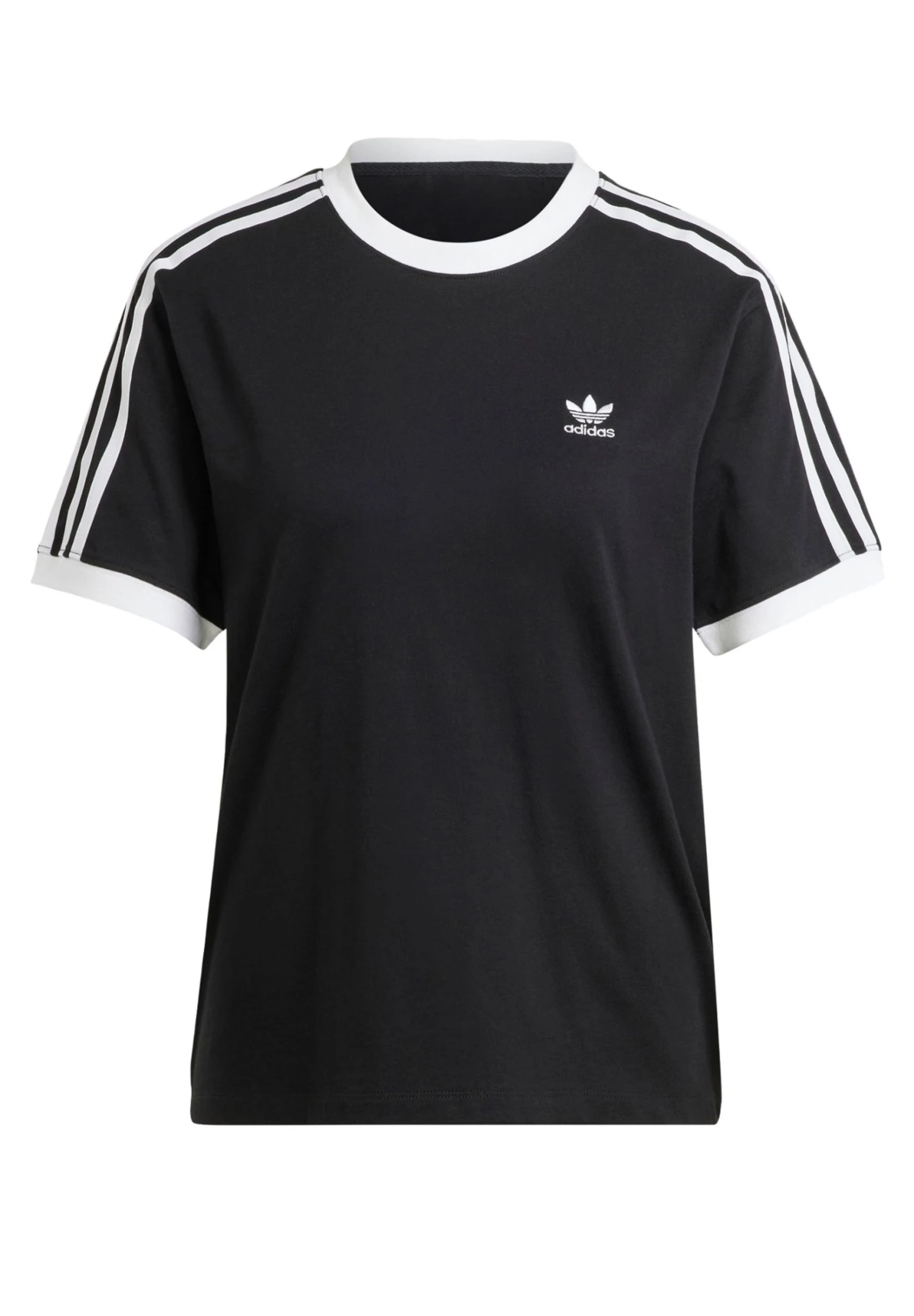 Adidas Originals 3 Stripes Tee - Print T-Shirt - Black 5 Adidas Originals 3 Stripes Tee - Print T-Shirt - Black - Image 3