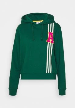 Adidas Originals Varsity Small Logo Hoodie - Sweatshirt - Dark Green -Adidas Shop b58bffc8af104537a10aec902f85c44a
