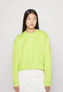 Adidas Originals Adicolor Essentials Crew - Sweatshirt - Semi Solar Yellow -Adidas Shop b694e372ca394f7abf3cfcc4922ae577