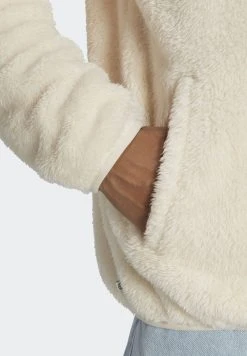 Adidas Originals EssTt Fluffy - Fleece Jacket - White -Adidas Shop b6fe35b06726430a81585d9463e3466a