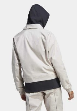 Adidas Sportswear With Healing Crystals Inspired Graphics - Summer Jacket -Taupe White -Adidas Shop b8d4a12e69574edab0887c7f8a585fb1