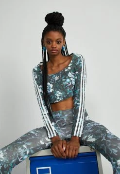 Adidas Originals Flower - Long Sleeved Top - Black/Multicolor